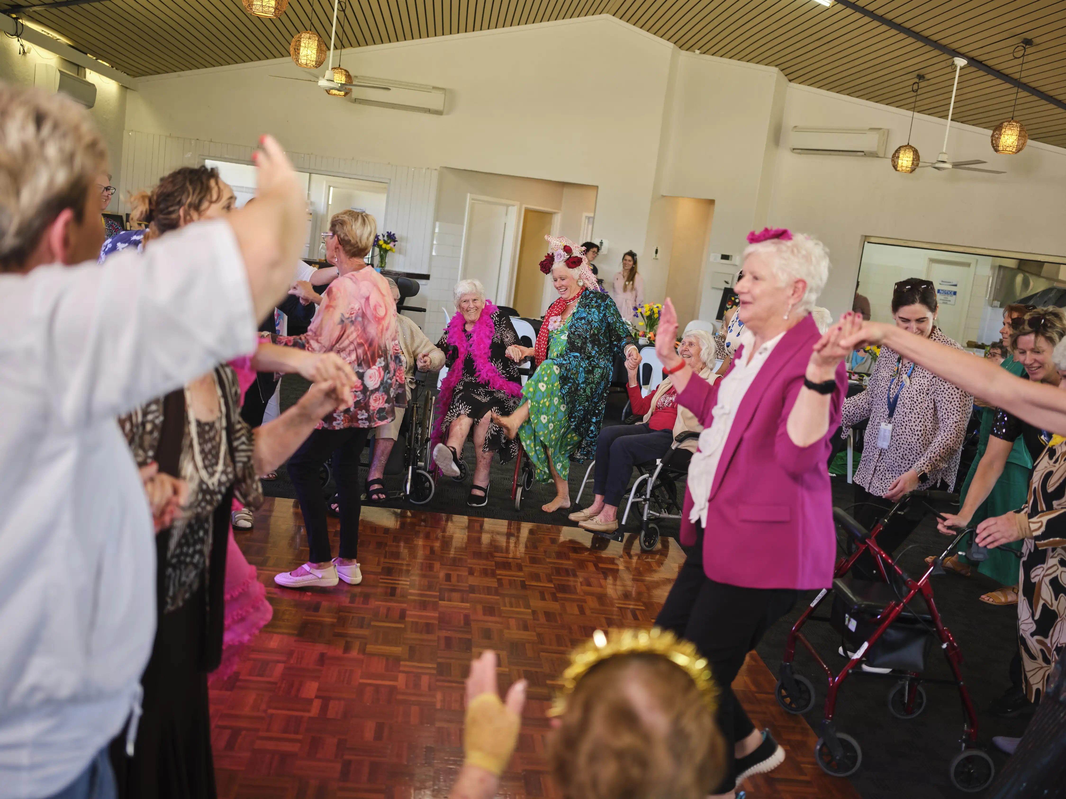 people dancing in hall. 